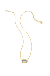 Kendra Scott: Elisa Gold Chain Necklace - Yellow Watercolor Illusion | Makk Fashions