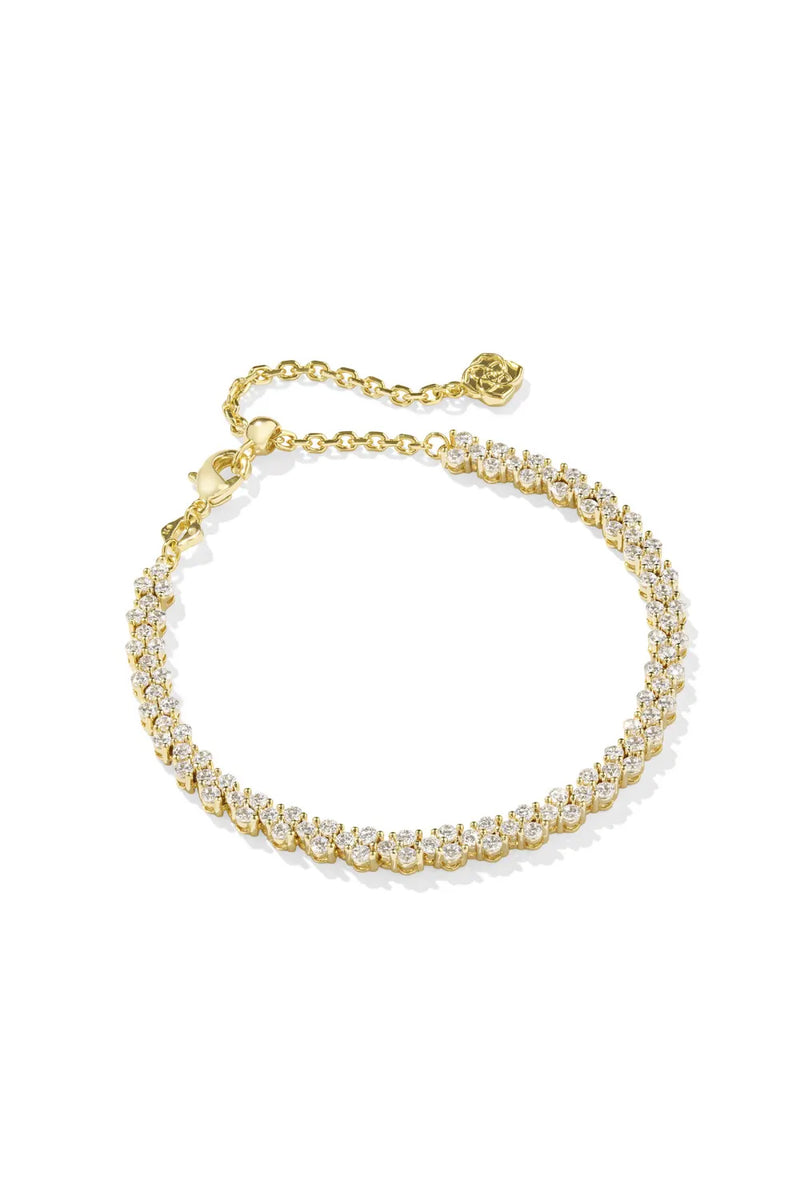 Kendra Scott: Emery Tennis Bracelet - White Crystal | Makk Fashions