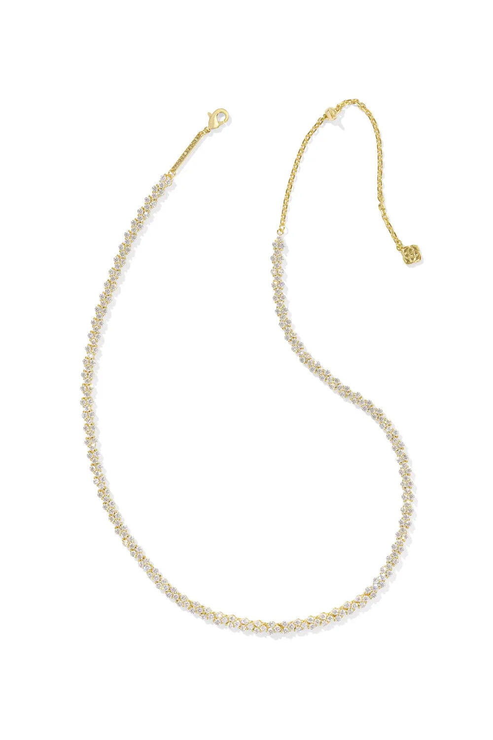 Kendra Scott: Emery Tennis Necklace - White Crystal | Makk Fashions