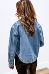 Enjoy The Ride Denim Jacket - Medium Wash | Makk Fashions