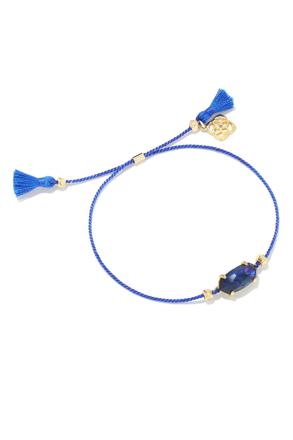 Kendra Scott: Everlyne Navy Cord Friendship Bracelet - Navy Abalone | Makk Fashions