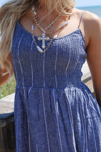 Z Supply: Romy Striped Maxi Dress - Eclipse