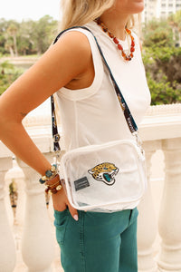 NFL Jaguars Clear Purse - White