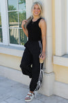 In The Game Tie Track Joggers - Black