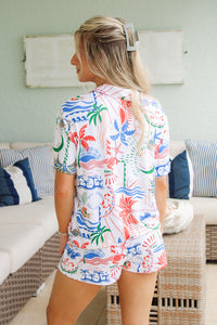 Z Supply: Beach Days Getaway PJ Top - White