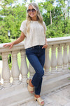Moving Ahead Cable Knit Sweater - Oatmeal Melange