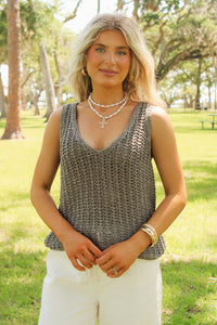 Dear John: Ulyssa Top - Vibrant Stone