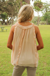 Dear John: Renata Top - Pale Peach