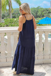 Dear John: Zion Gauze Dress - Black Iris