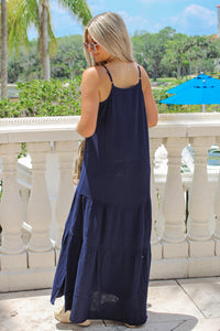 Dear John: Zion Gauze Dress - Black Iris