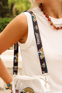 NFL Jaguars Clear Purse - White