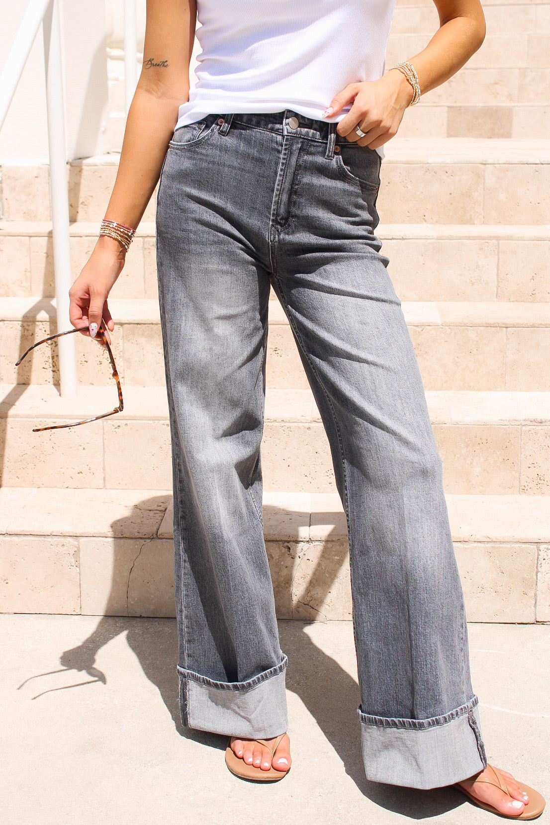 Dear John: Fiona Wide Leg Jean - Empire