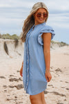 Everything I Want Button Down Denim Dress - Denim