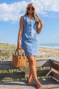 Dear John: Sabrina Denim Dress - Pacific