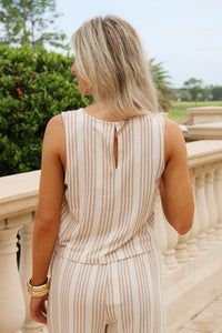 Z Supply: Sloan Knit Striped Top - Cloud