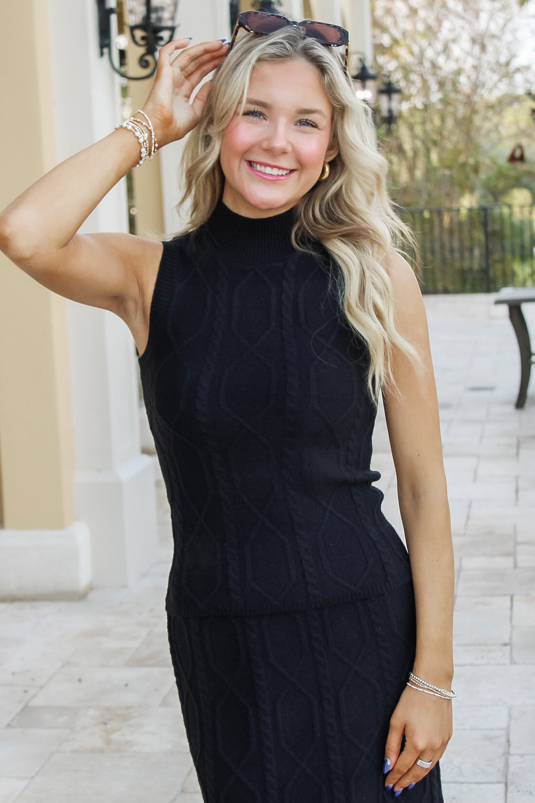 Sage The Label: Tabitha Sweater Tank - Black