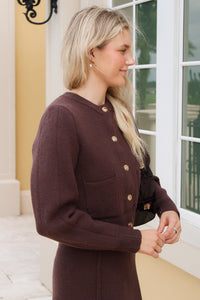 Sincerely Ours: Fallon Sweater - Mahogany