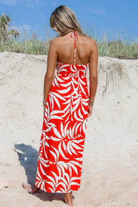 Z Supply: Elodi Vacances Midi Dress - Cabana Red