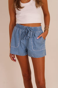 Carefree Comfort Snow Washed Shorts - Lt. Wash