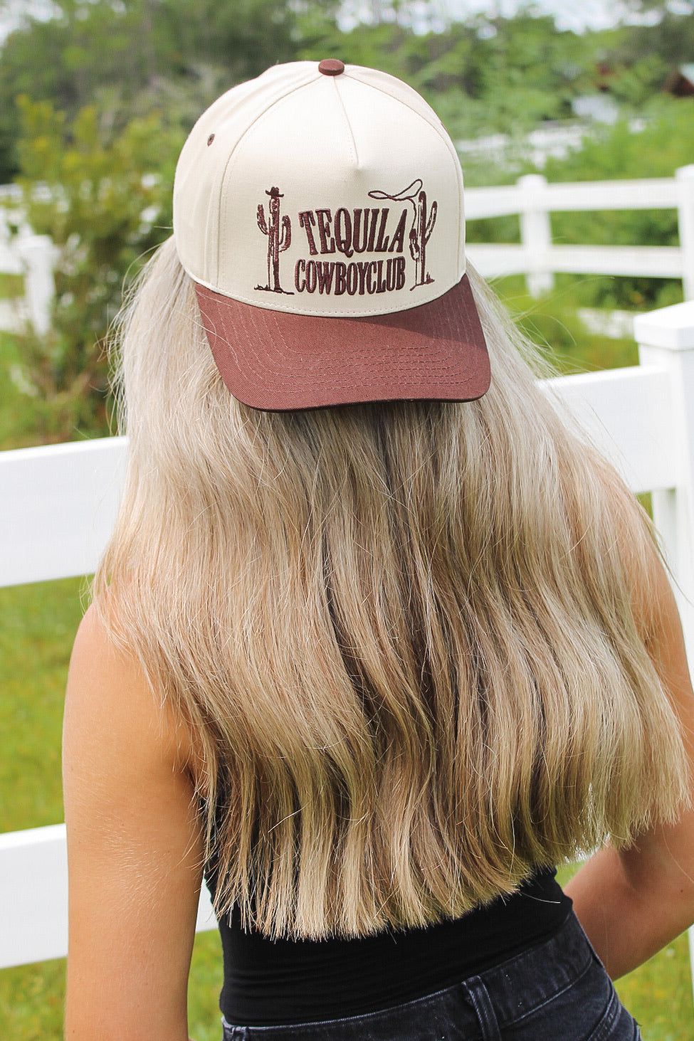 Tequilla Cowboy Embroidered Hat - Brown