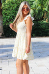 Sweeter Times Floral Mini Dress - Yellow