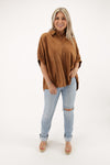 Fall Days Suede Button Down Top - Camel | Makk Fashions