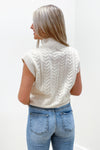 Falling For Love Mock Neck Sweater - Ivory | Makk Fashions