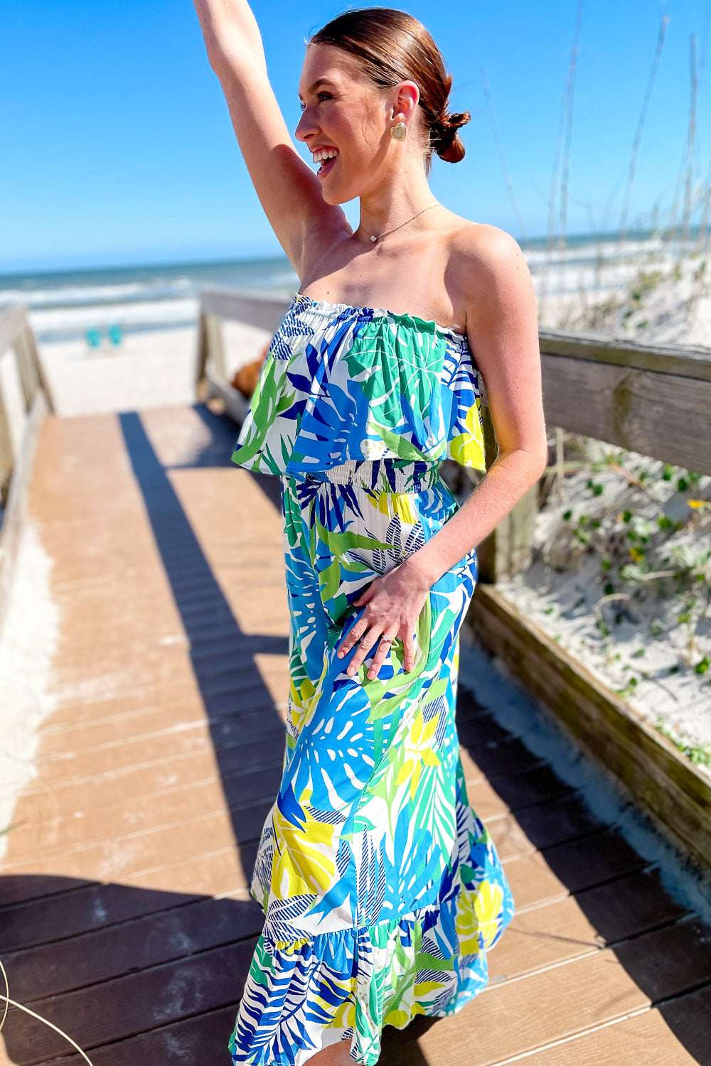 Tropical hotsell maxi romper