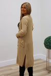 Finding The Way Long Ribbed Cardigan - Oatmeal | Makk Fashions