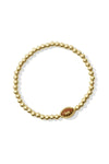 Kendra Scott: Football Gold Stretch Bracelet - Orange Goldstone | Makk Fashions