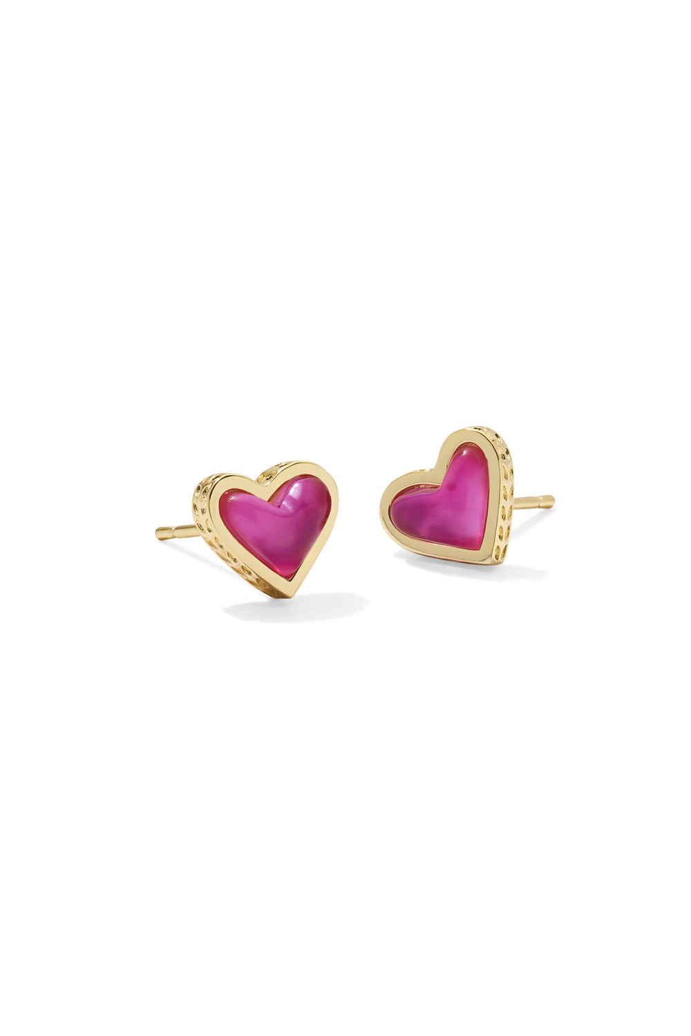 Kendra Scott: Framed Ari Heart Earrings - Azalea Illusion | Makk Fashions