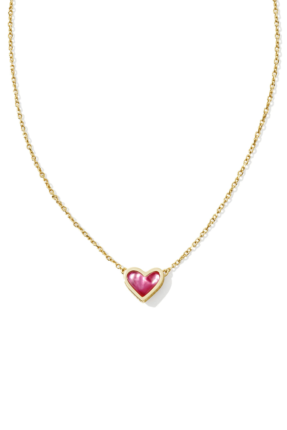 Kendra Scott: Framed Ari Heart Short Pendant Necklace - Azalea Illusion | Makk Fashions