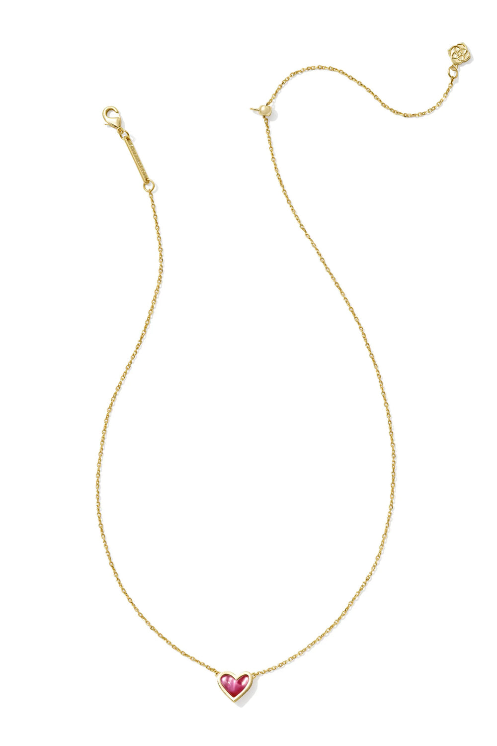 Kendra Scott: Framed Ari Heart Short Pendant Necklace - Azalea Illusion | Makk Fashions