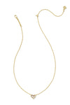 Kendra Scott: Framed Ari Heart Short Pendant Necklace - Iridescent Abalone | Makk Fashions