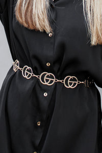 Glamorous Times Chain Link Belt - Gold | Makk Fashions