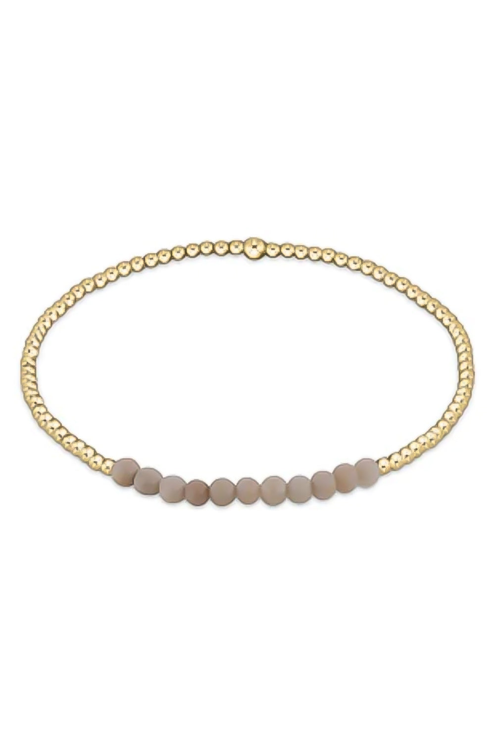 enewton: Gold Bliss 2mm Bead Bracelet - Riverstone | Makk Fashions