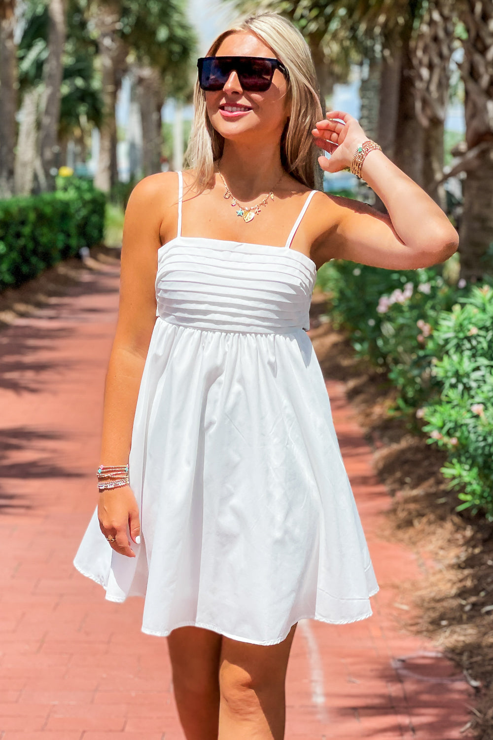 Gracefully Sweet Cut Out Mini Dress - Off White | Makk Fashions