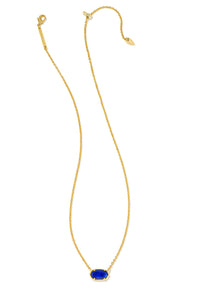 Kendra Scott: Grayson Gold Pendant Necklace - Cobalt Blue Illusion | Makk Fashions