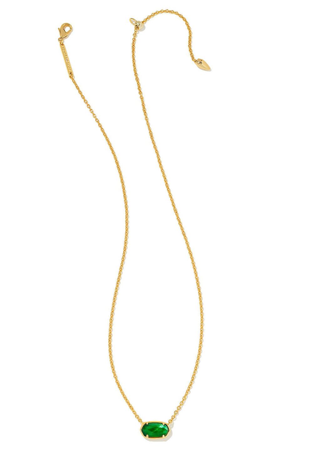 Kendra Scott Grayson Gold Emerald Illusion Necklace | Kiefer Jewelers |  Lutz, FL