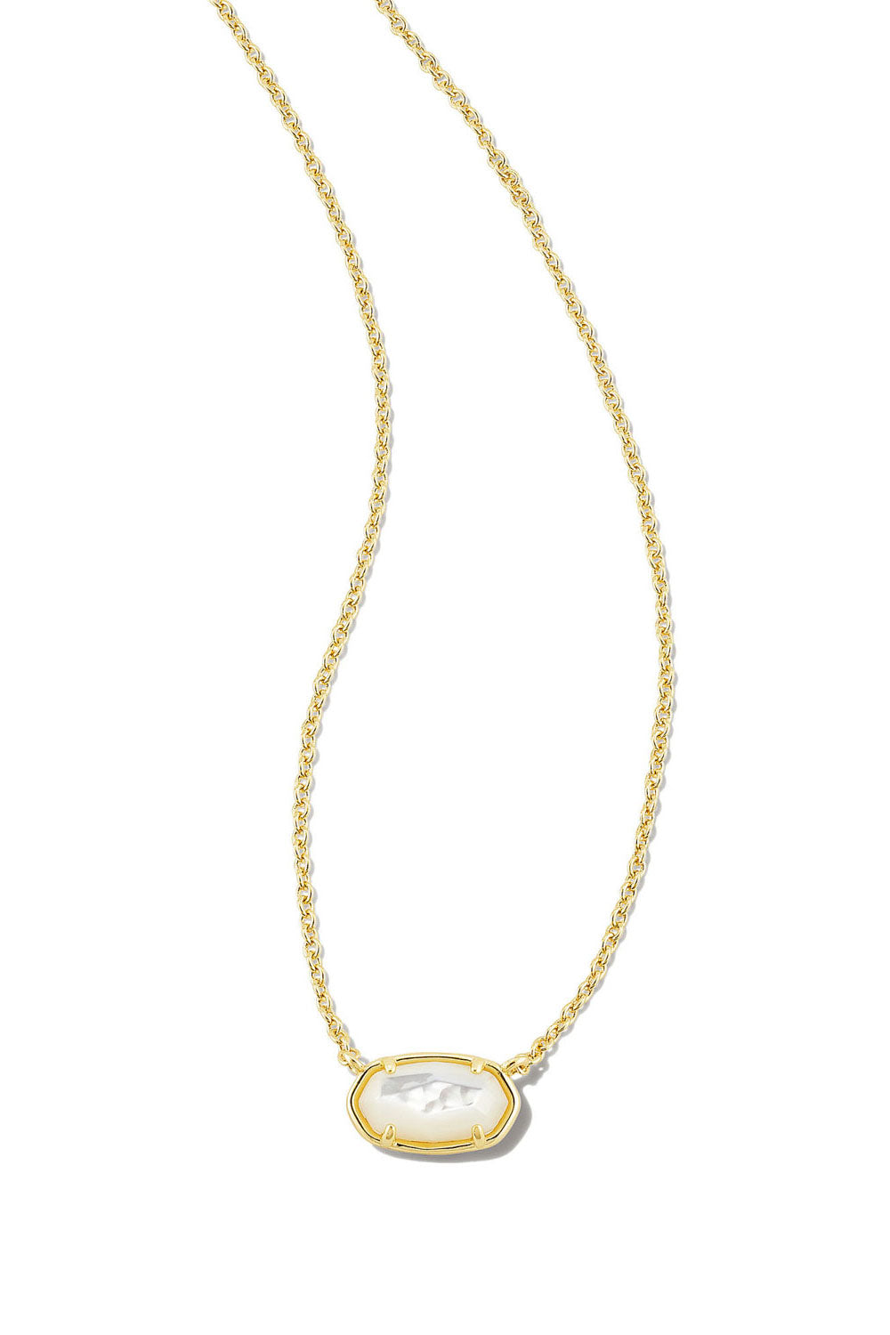 Kendra Scott: Grayson Gold Pendant Necklace - Ivory MOP | Makk Fashions