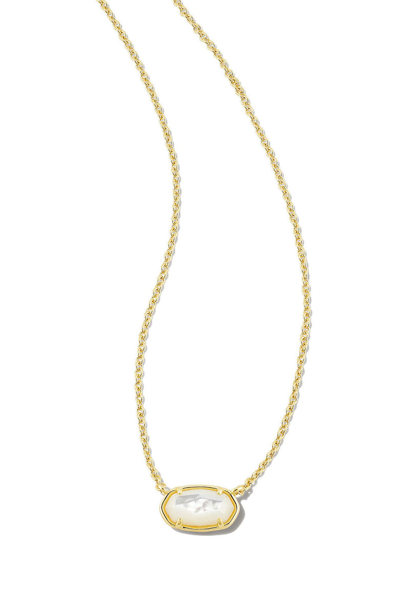 Kendra Scott: Grayson Gold Pendant Necklace - Ivory MOP | Makk Fashions