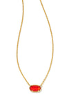 Kendra Scott: Grayson Gold Pendant Necklace - Red Illusion | Makk Fashions