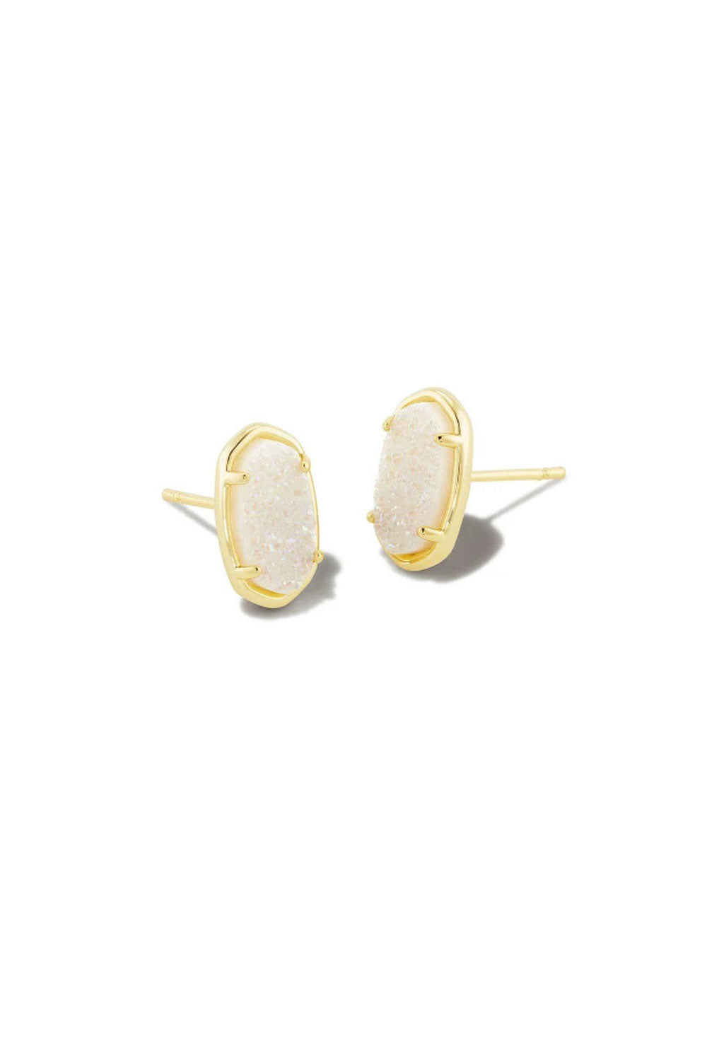 Kendra Scott: Grayson Stud Earrings - Iridescent Drusy | Makk Fashions