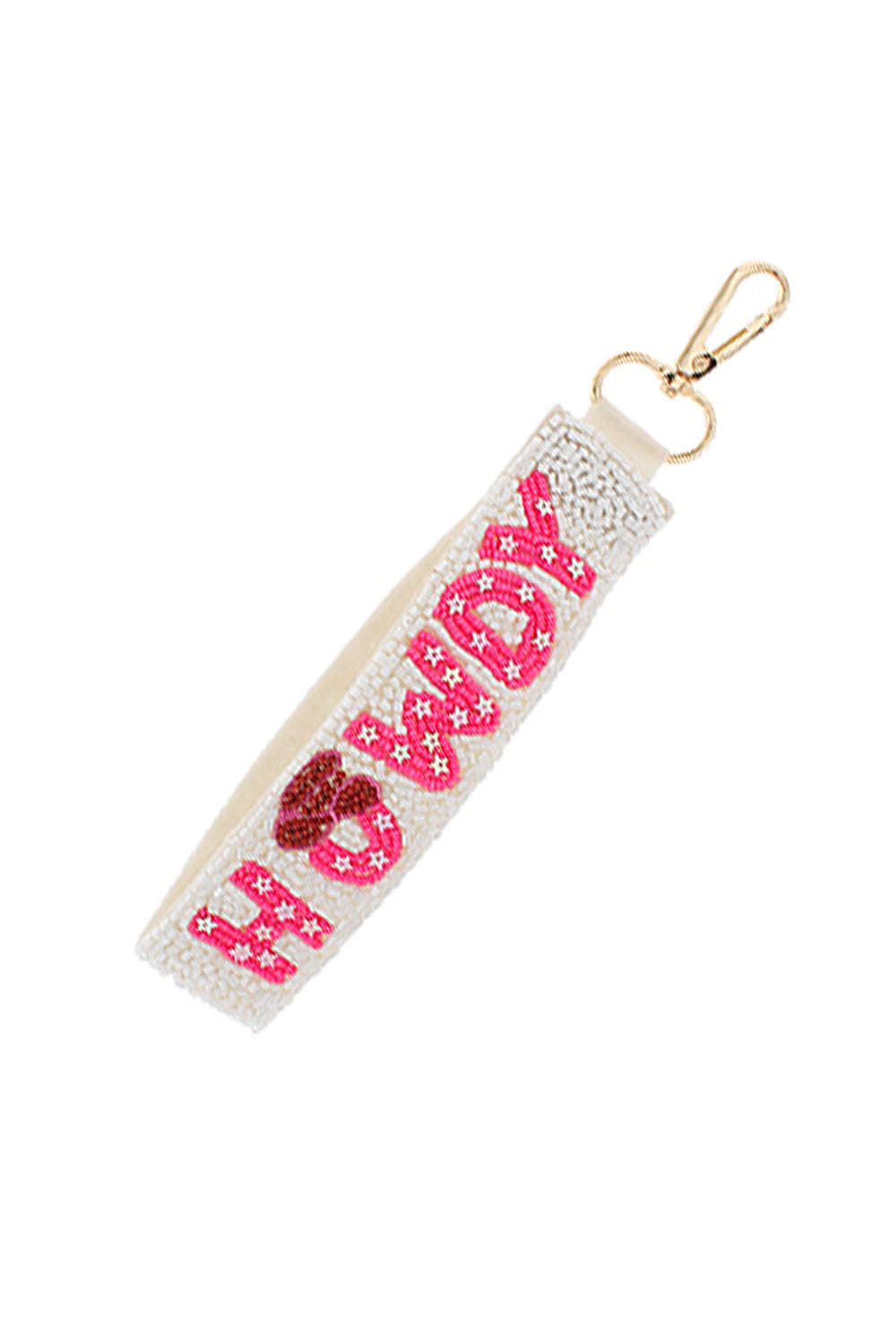 "HOWDY" Beaded Keychain | Makk Fashions