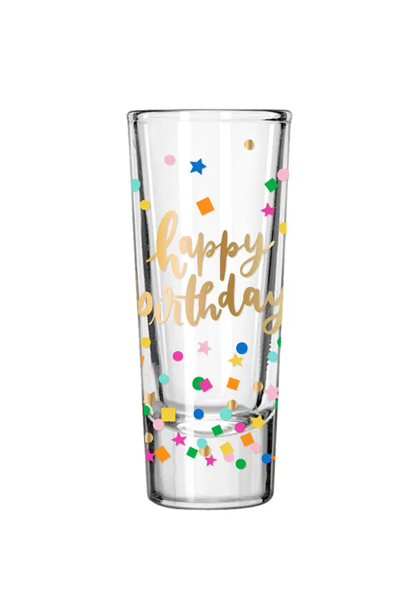 Happy Birthday Shot Glass | Makk Fashions