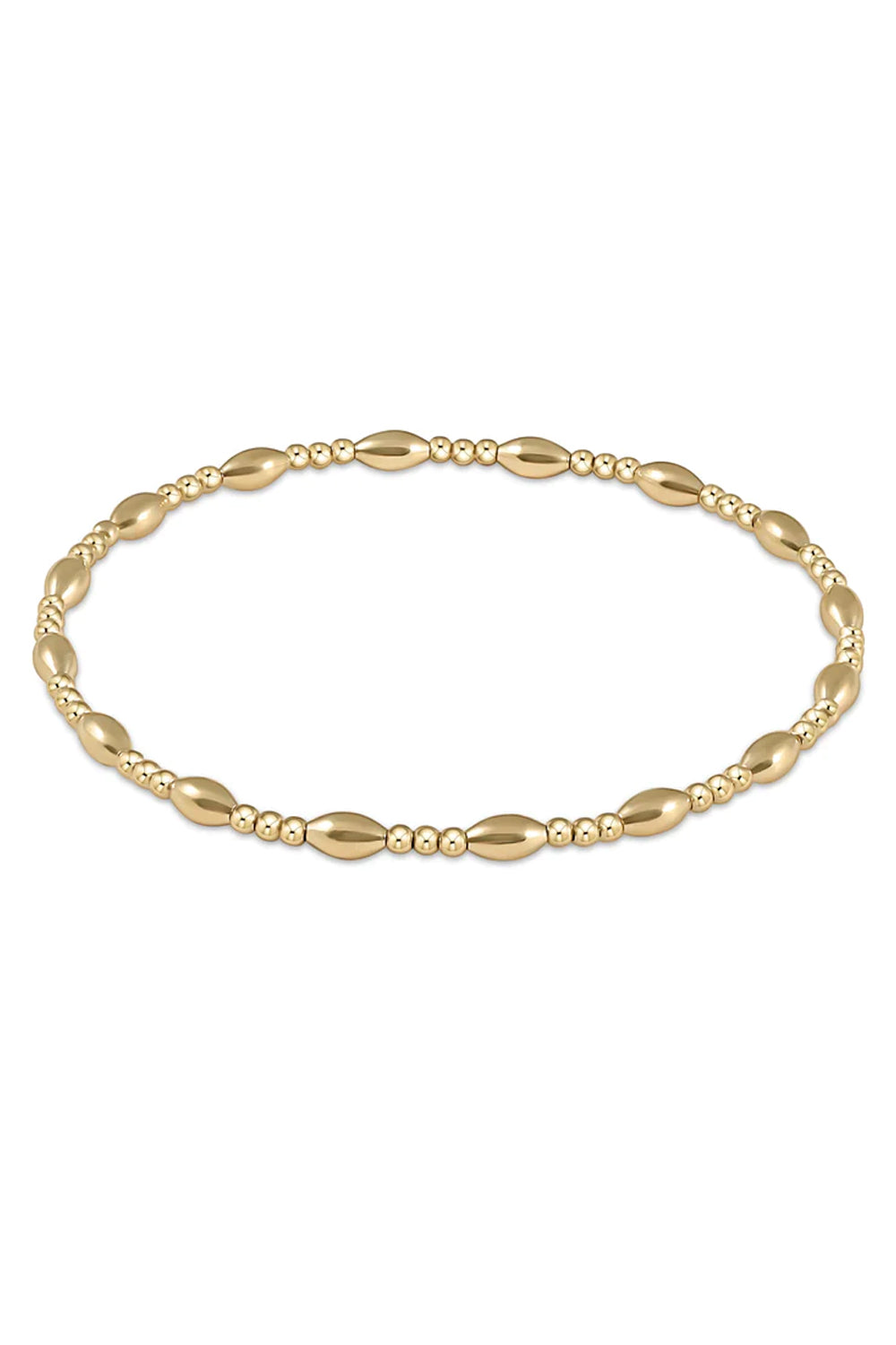 enewton: Harmony Joy Pattern 2mm Bead Bracelet - Gold | Makk Fashions