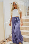 Here To Stay Wide Leg Pants - Denim | Makk Fashions