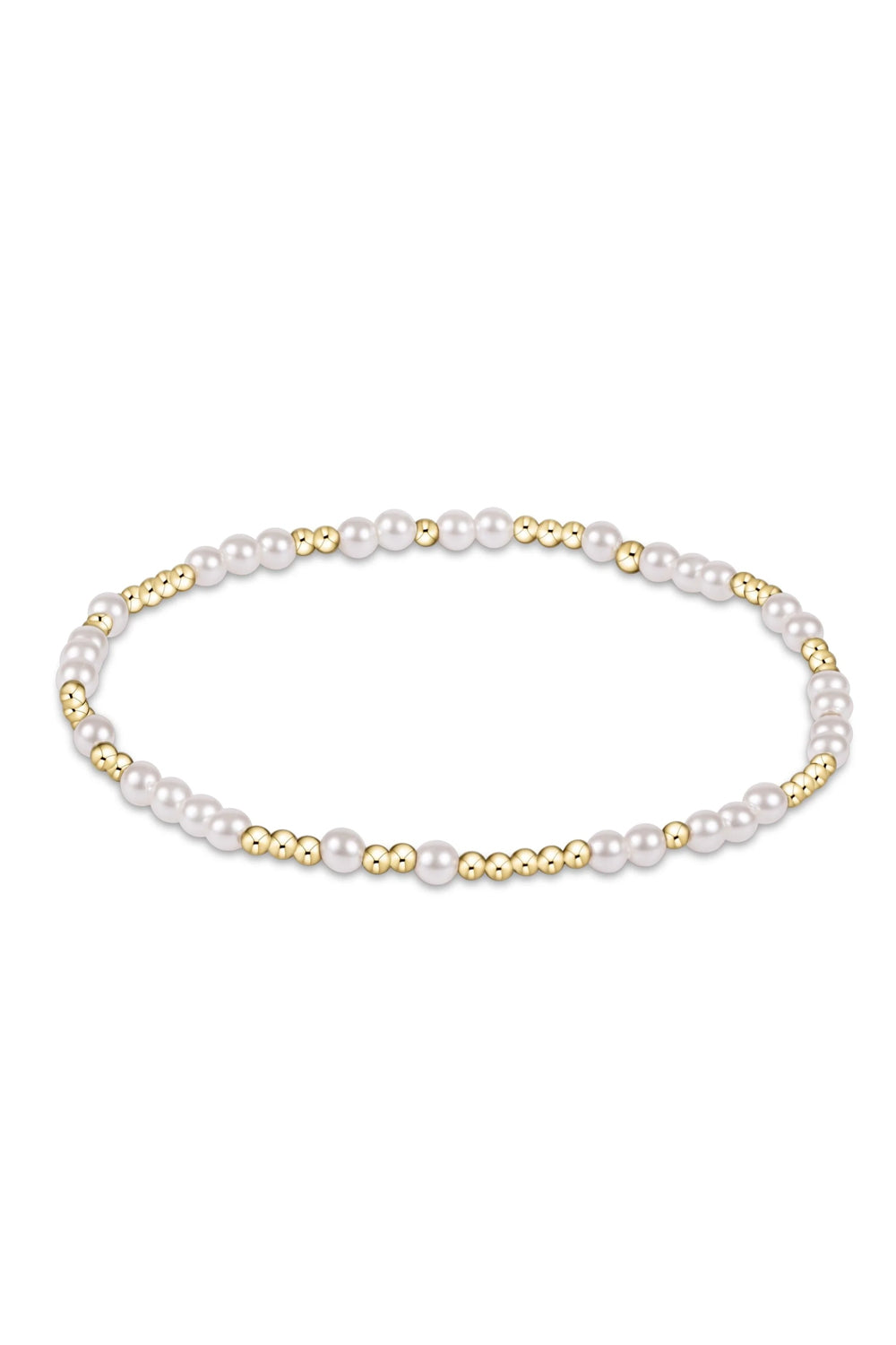 enewton: Hope Unwritten 3mm Bead Bracelet - Pearl | Makk Fashions