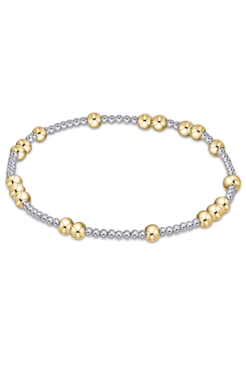 enewton: Hope Unwritten 4mm Bead Bracelet - Mixed Metal | Makk Fashions