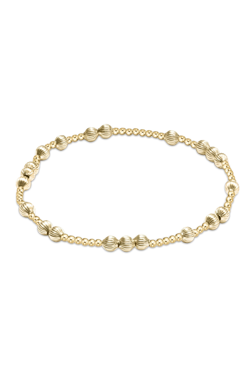 enewton: Hope Unwritten Dignity 4mm Bead Bracelet - Gold | Makk Fashions